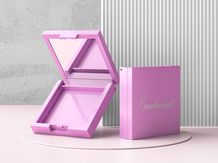 空方形高光腮紅粉盒包裝定制