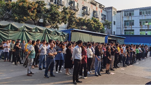 世邦注塑加工廠消防演練