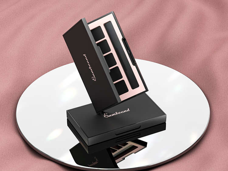 10格高質感亞面空眼影盤包裝定制 10格高質感亞面空眼影盤包裝定制