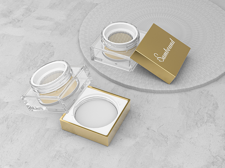 塑料蜜粉分裝盒散粉盒包材注塑加工